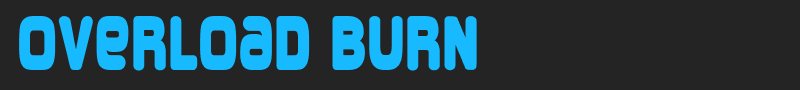 Overload Burn font